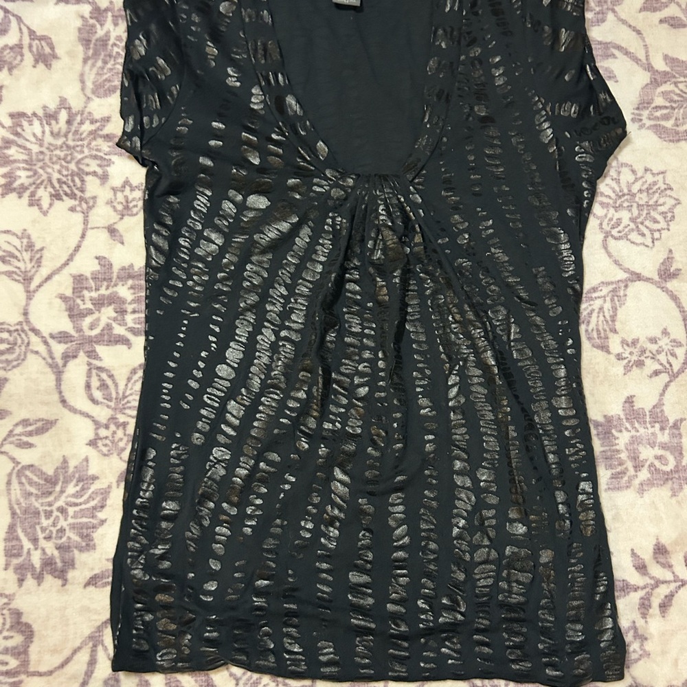 Armani Exchange Black Cut-Out Blouse
